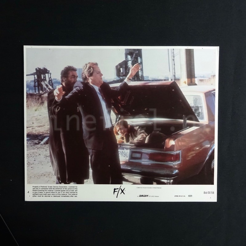 F/X - Lobby Card 8x10 Photo Still Robert Mandel 1986 Jerry Orbach Cliff De Young