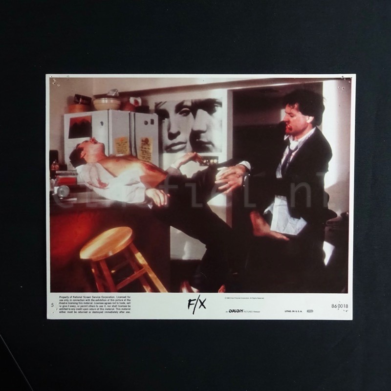 F/X - Lobby Card 8x10” Photo Still Robert Mandel 1986 Bryan Brown Cliff De Young