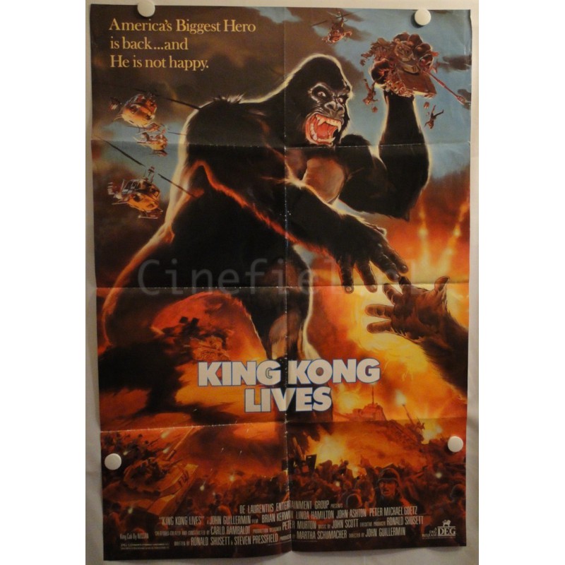 King Kong Lives 1986 US One Sheet Movie Poster Original 69x101cm John Guillermin
