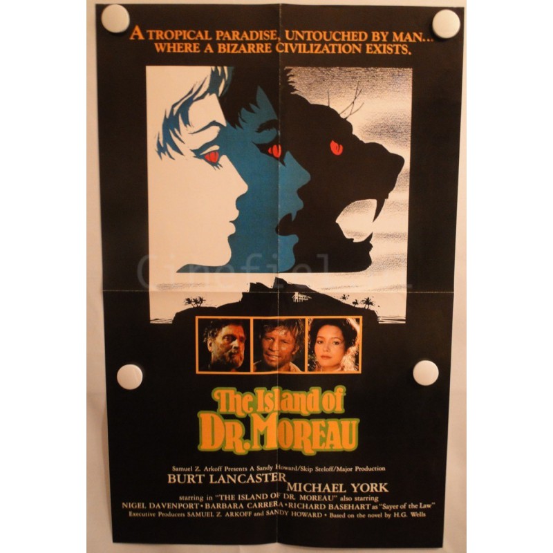The Island of Dr. Moreau - 1977 Movie Poster Original 40x63cm Don Taylor