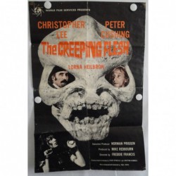 The Creeping Flesh 1973 UK Movie Poster Original Freddie Francis Christopher Lee