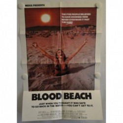 Blood Beach - 1980 Movie Poster Original 46x67cm Jeffrey Bloom Marianna Hill