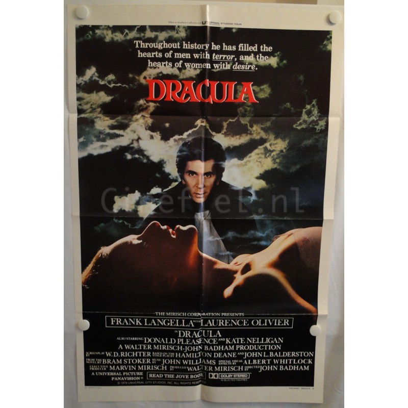 Dracula - 1979 US One Sheet Movie Poster Original John Badham Frank Langella