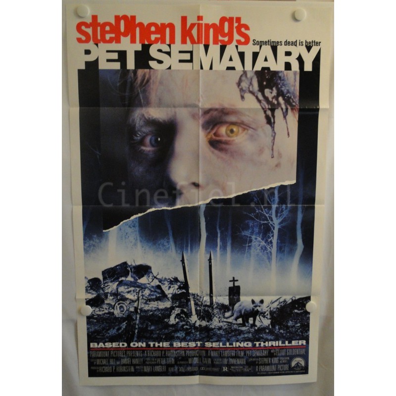 Stephen King’s Pet Sematary - 1989 Movie Poster Original  68