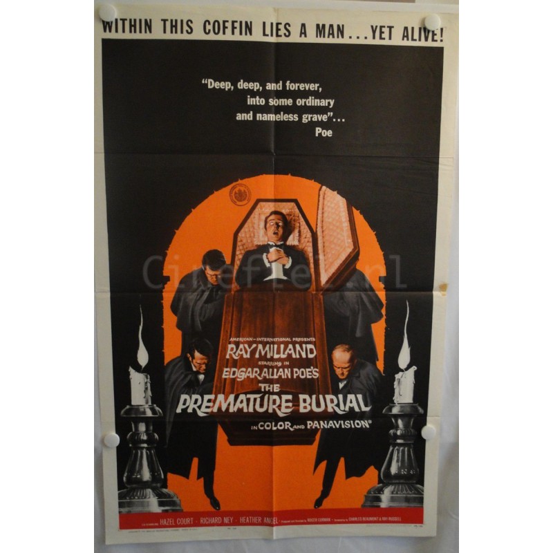 The Premature Burial 1962 One Sheet Movie Poster Original 68