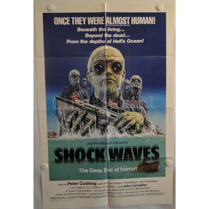 Shock Waves - 1977 US One Sheet Movie Poster Original 68