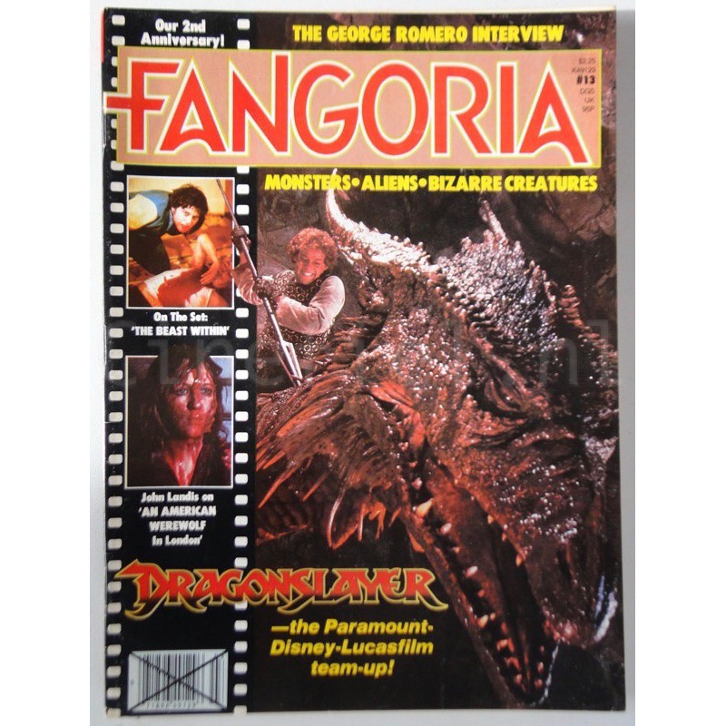 Fangoria No 13 - 1981 M/NM Dragonslayer George Romero Horror Film Magazine