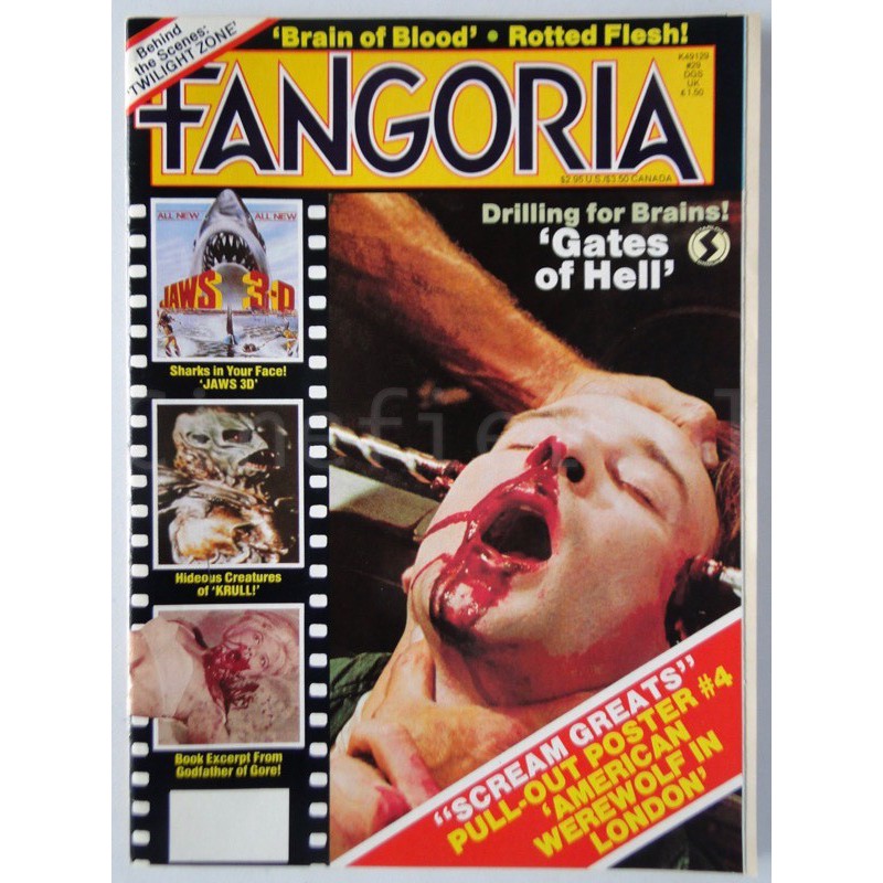 Fangoria No 29 - 1983 M/NM Gates of Hell American Werewollf Horror Film Magazine