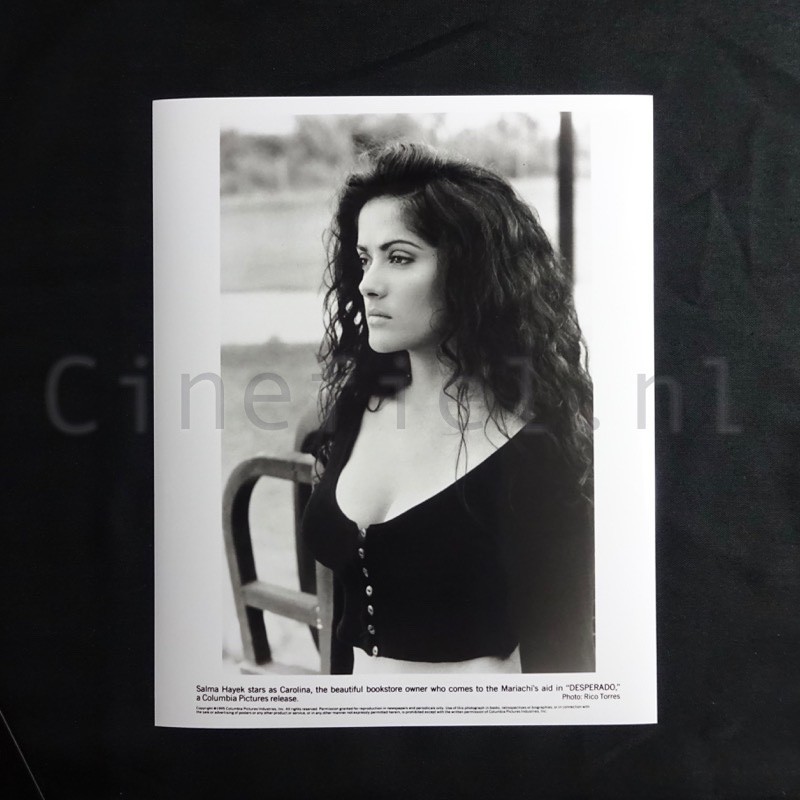 Desperado movie still, 1995. Salma Hayek as Carolina.